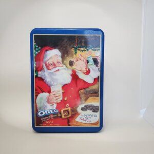 Vintage Oreo Cookies Tin Limited Edition 2002 Christmas Holiday Collectibles